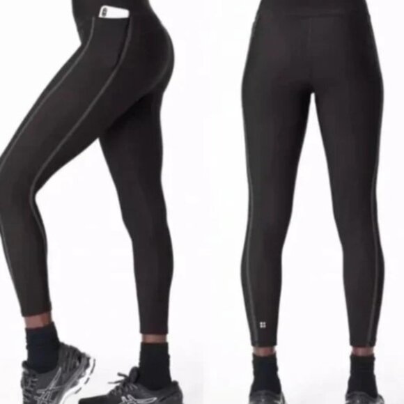Sweaty Betty Thermodynamic Black Length 7/8 Leggings Size Small Pants - Picture 3 of 3